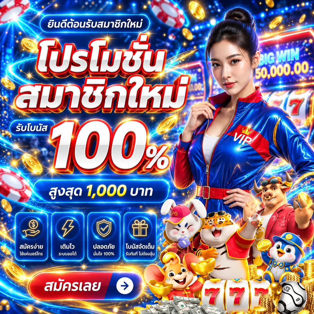 โปรโมชั่นทดลองเล่นเกม PG Soft บน ufamax55